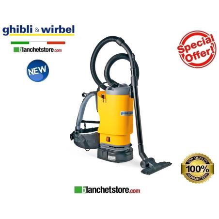 Aspirateur Ghibli T 1 BC LITHIUM SWIFT a dos 24Volt 330 Watt