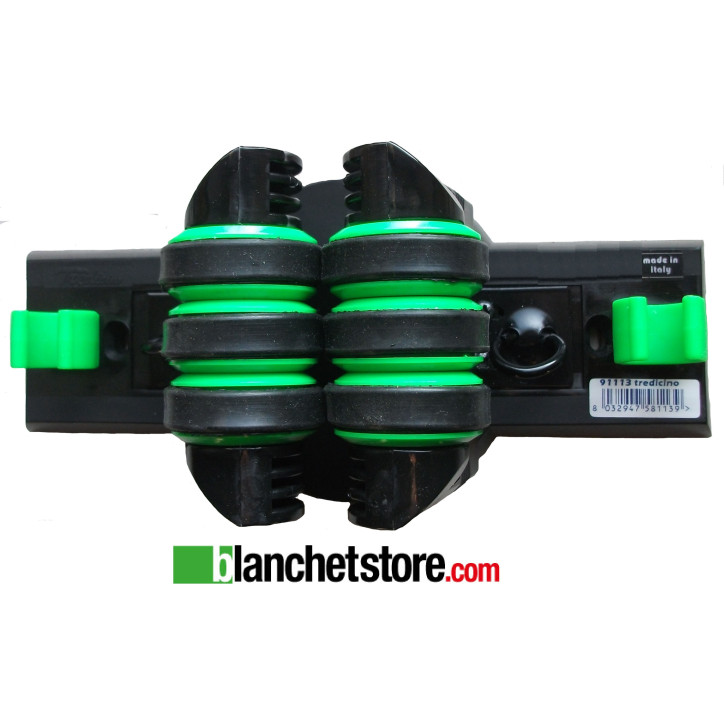 Hang skis and poles wall Tredicino on rolls GREEN Hang skis and poles wall Tredicino on rolls GREEN