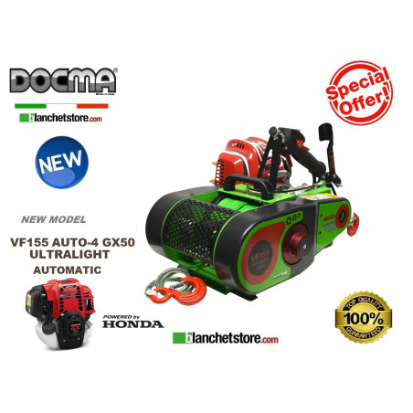 Forest Winch Docma VF155-Auto-4 Honda GX 50 Automatic ULTRALIGHT Complete with ULTRA-RESISTANT  (310245)  d.5 x 80Mt 980010