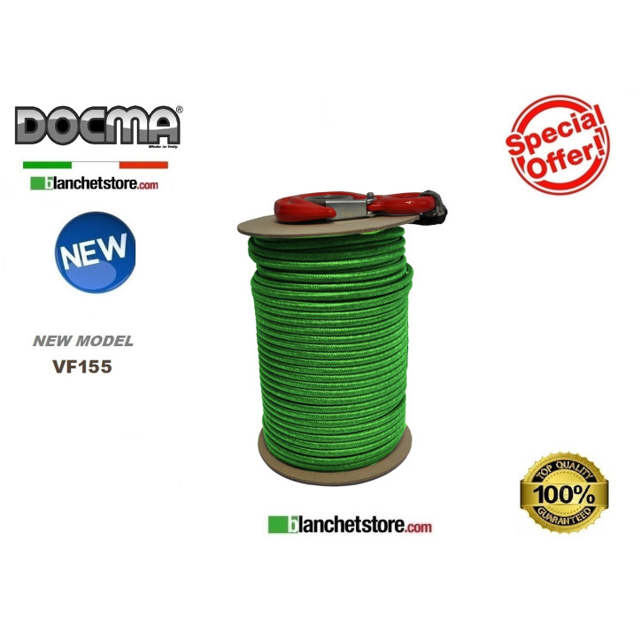 GREEN TEXTILE ROPE DY-FOREST DOCMA W/HOOK VF155 D.5 X 80Mt 310245 GREEN TEXTILE ROPE DY-FOREST DOCMA W/HOOK VF155 D.5 X 80Mt 310245