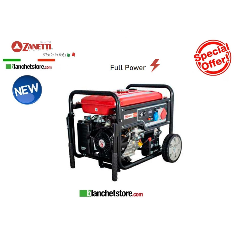 Generatore Zanetti ZBG 8503 C3EA con AVR 220/380Volt 7kW A.E