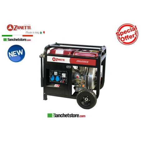 Generatore Zanetti ZDG 6500 CEV Diesel 220Volt 4,5kW A.E.