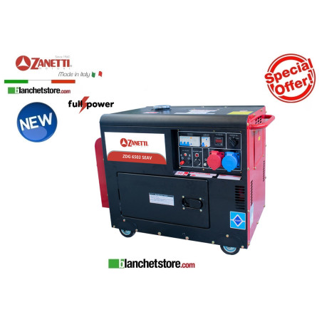 Generatore Zanetti ZDG 6503 SEAV Diesel 220/380Volt 4,5kW A.E.