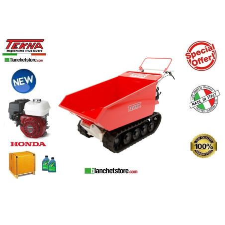 MINI TRANSPORTEUR TEKNA TT600 DUMPER HONDA GX200 600Kg BAS.HIDR.