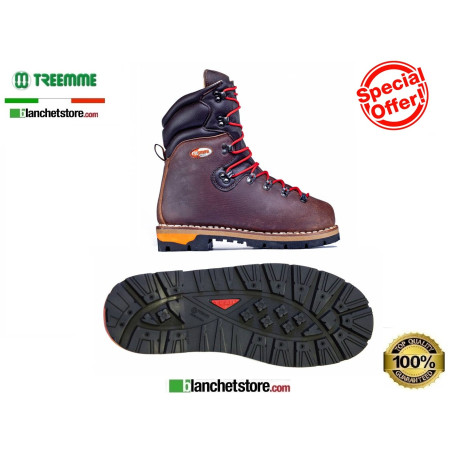 Treemme cut-resistant boot in water-repellent cowhide 1189 N.48
