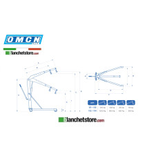 GRU IDRAULICA A CARRELLO OMCN ART.133 0,5TON