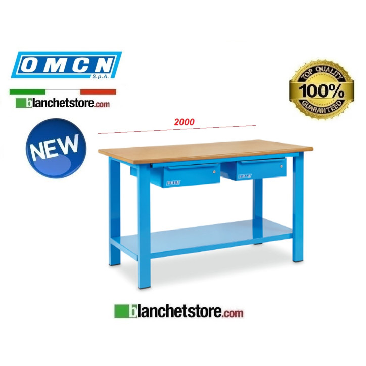 WORKBENCK IN STEEL OMCN art 1003PL COMPLETE WITH 2 DRAWERS WORKBENCK IN STEEL OMCN art 1003PL COMPLETE WITH 2 DRAWERS