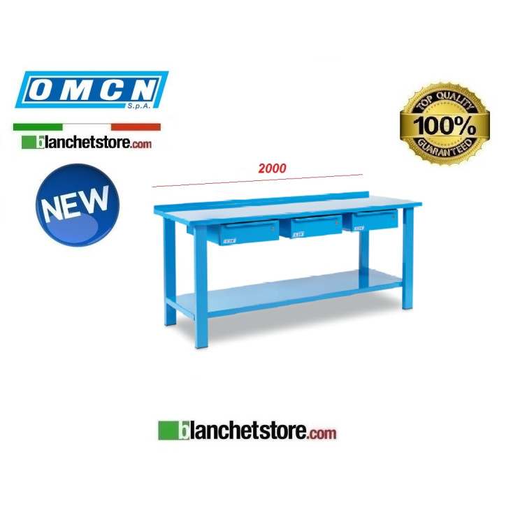 WORKBENCK IN STEEL OMCN art 1004 COMPLETE WITH 2 DRAWERS WORKBENCK IN STEEL OMCN art 1004 COMPLETE WITH 2 DRAWERS