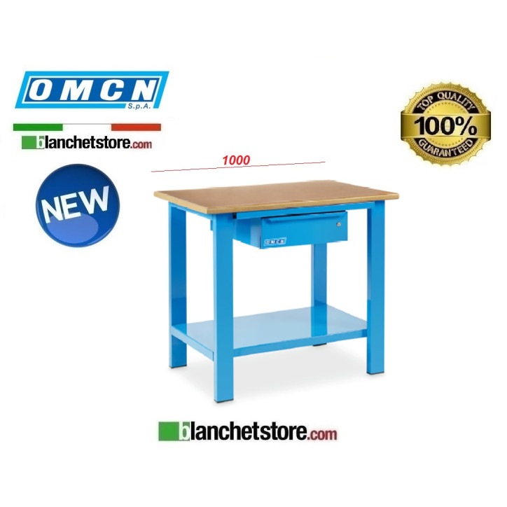 BANQUE DE TRAVAIL OMCN EN ACIER ART 1000PL P.BOIS