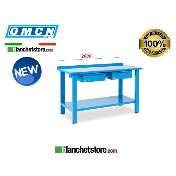 WORKBENCK IN STEEL OMCN art 1003 COMPLETE WITH 2 DRAWERS