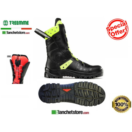 Botte de feu en cuir idrorep Treemme 91609 N.45 Jaune