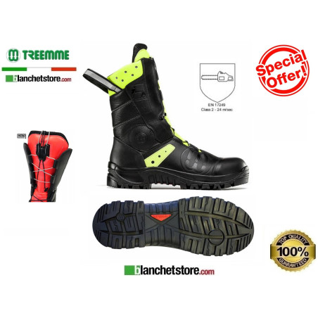 Botte de feu en cuir idrorep Treemme 92609 N.39 Jaune