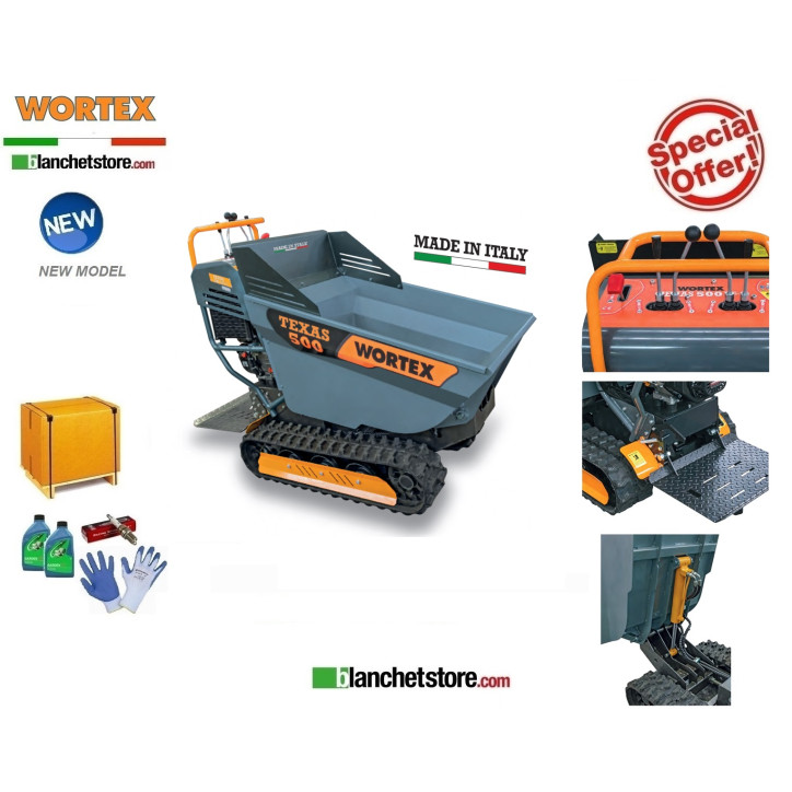 MINI TRANSPORTEUR DUMPER Wortex Texas 500 IHS Loncin 500KG Hidro