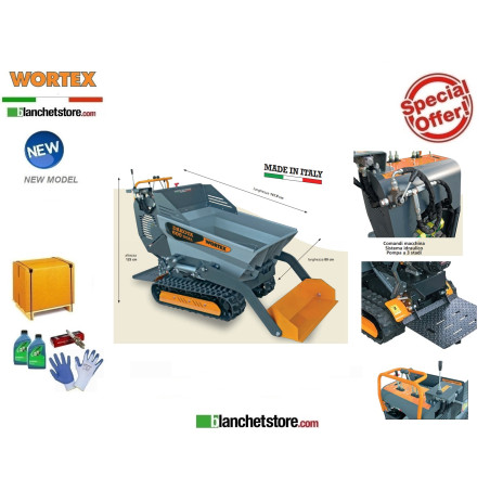 MOTOCARRIOLA DUMPER Wortex Dakota 600 Dual IHS-C/H Honda 600KG