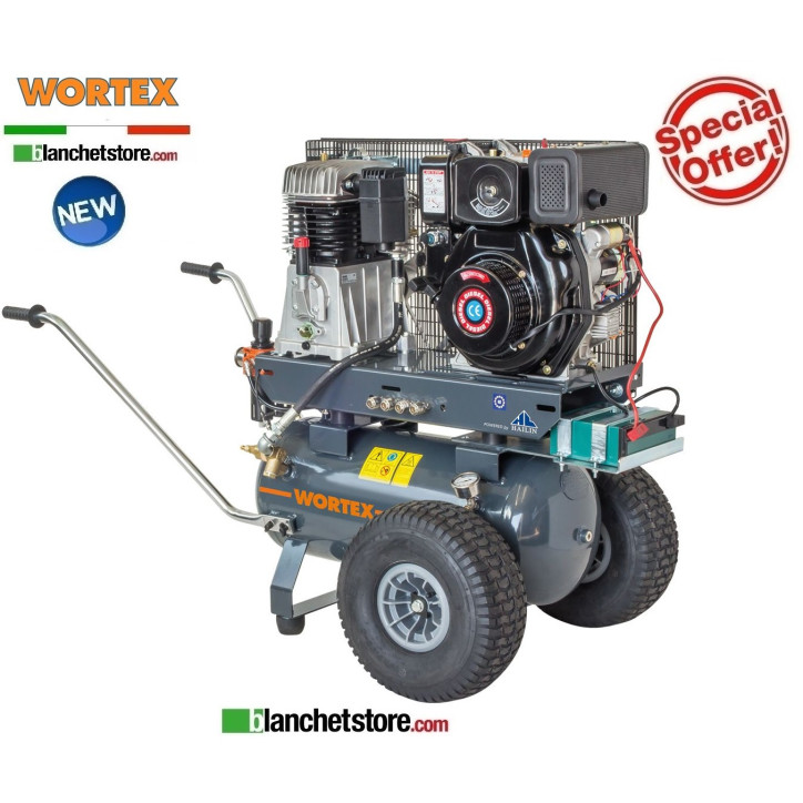 Motocompressor Diesel Wortex GVD 50/900 NB7 50LT Loncin 9.5HP