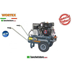 Motocompressore Diesel Wortex DSD 22/620 NB4 11+11LT Loncin 6HP