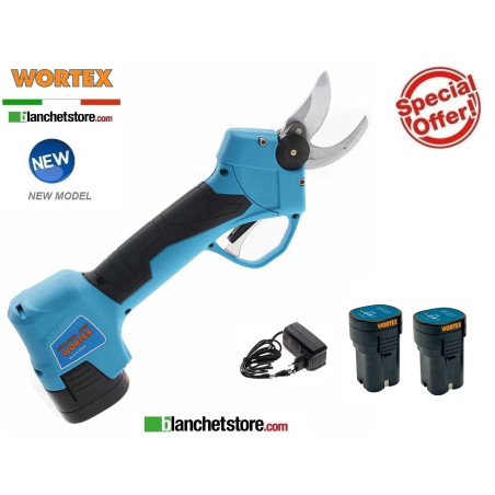 Wortex Piranha 20-M cordless electric scissors 2 batteries