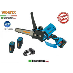 Elettrosega a batteria Wortex Saw 100-M con 2 batterie