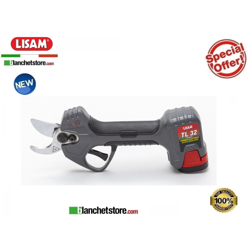 Forbici elettriche a batteria Lisam TL 32 2 batterie 16.8V 2,6A