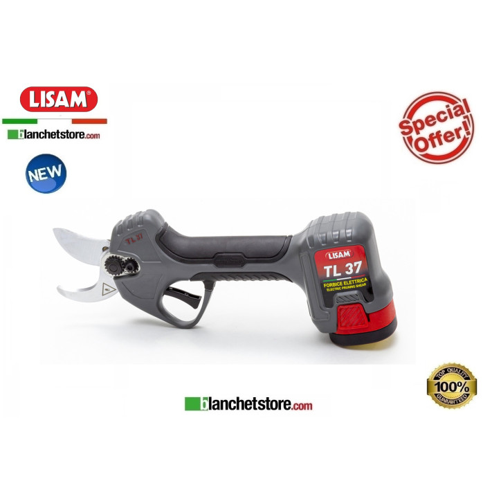 Forbici elettriche a batteria Lisam TL 37 2 batterie 16.8V 4,5A Forbici elettriche a batteria Lisam TL 37 2 batterie 16.8V 4,5A