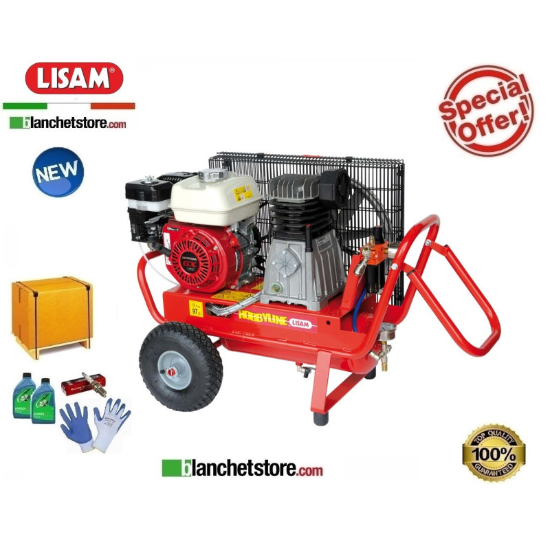 Motocompressore a benzina LISAM LM 500/10 Honda GX160