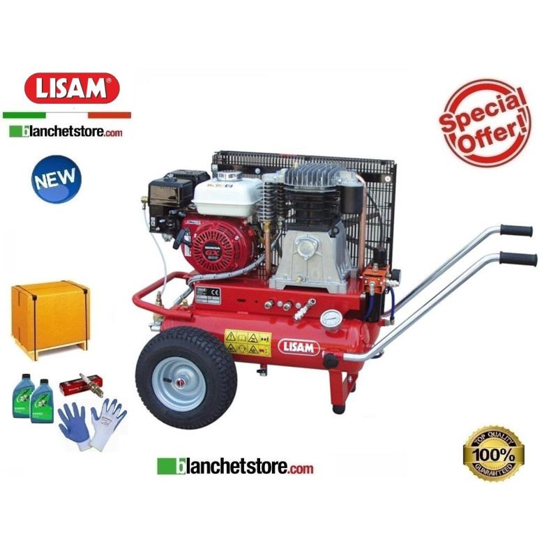 Motocompressore a benzina LISAM LM 500/30 Honda GX160