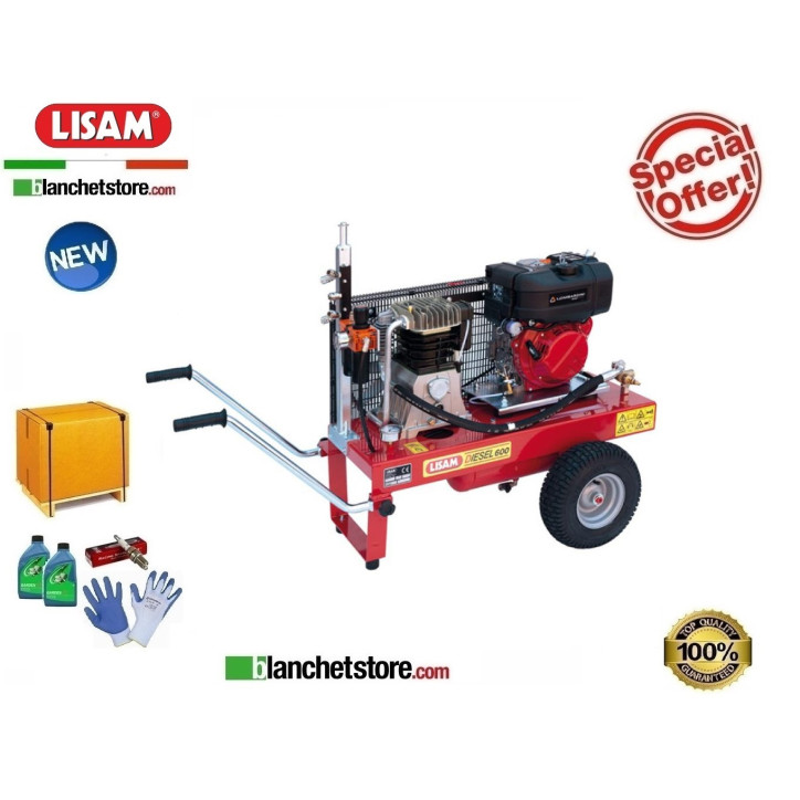 Compresseur a moteur Diesel LISAM LM 600 Lombardini 15LD 350