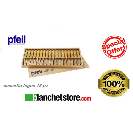 CARVING CHISEL PFEIL BOX 18 PIECES