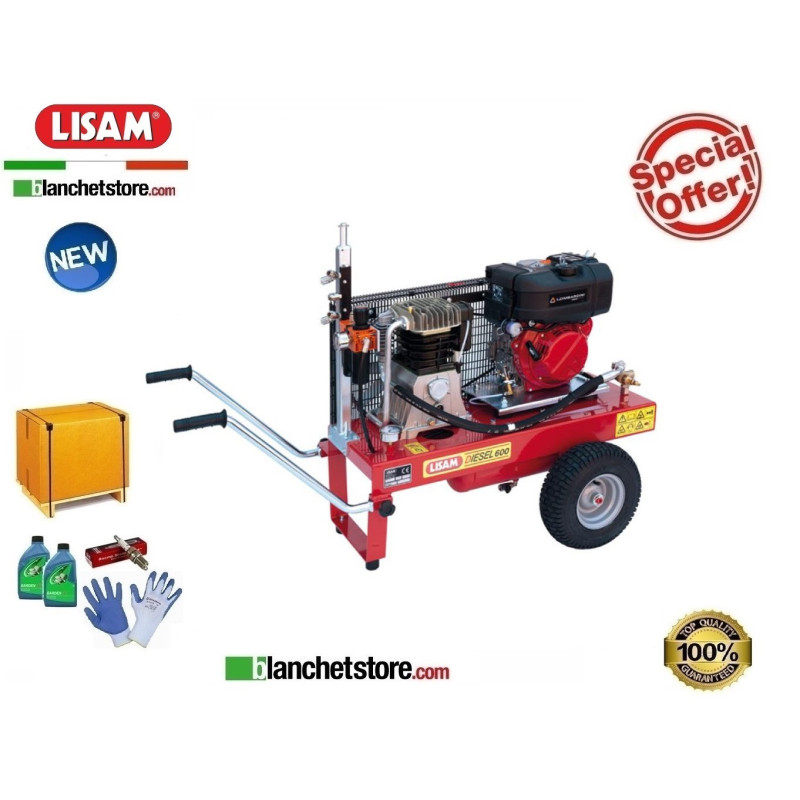 Motocompressore Diesel LISAM LM 600 A.E. Lombardini 15 LD 350