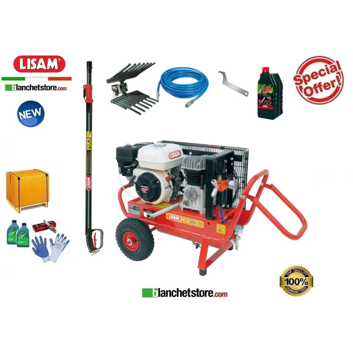 Kit all inclusive compresseur moteur LISAM LM 300/10 Honda GP160 Kit all inclusive compresseur moteur LISAM LM 300/10 Honda GP160