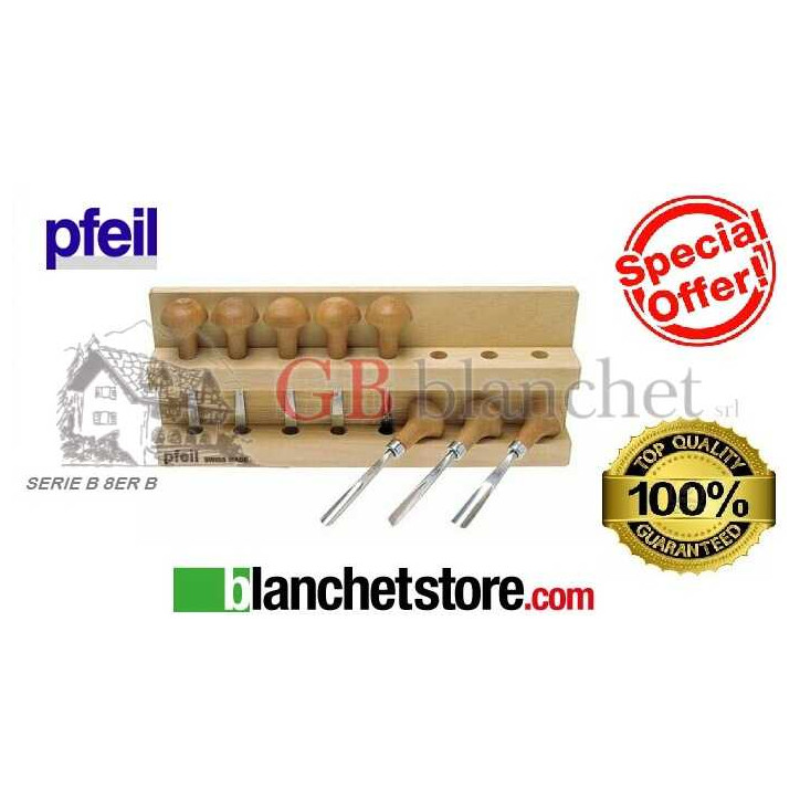 SET SCALPELLI INTAGLIO PFEIL DA PALMO 8 PEZZI SERIE B 8ER B SET SCALPELLI INTAGLIO PFEIL DA PALMO 8 PEZZI SERIE B 8ER B