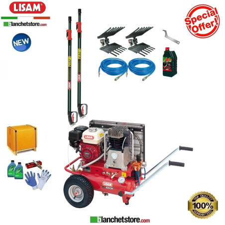 Kit PROFESSIONAL 2 compresseur LISAM LM 600/30 Honda GX200