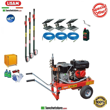 Kit Diesel 3 compresseur LISAM LM 990 D Lombardini 15LD 350