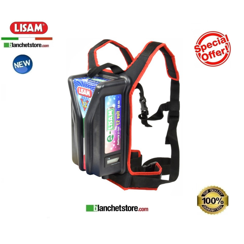 Batteria a spalla LISAM 12 Volt -56 Ah