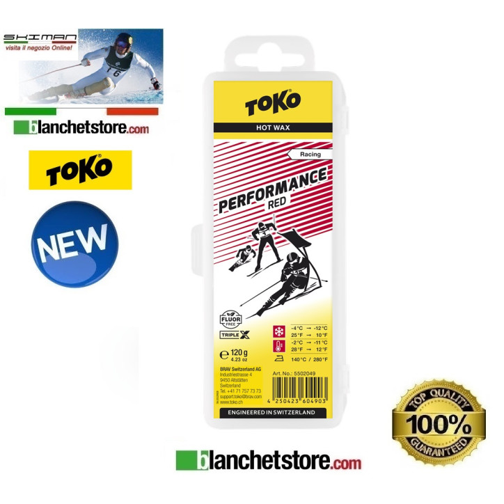 Sciolina Toko Performance blister 120 gr RED Sciolina Toko Performance blister 120 gr RED