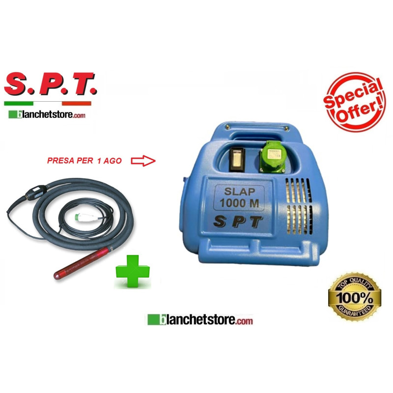 VIBRATORE PER CALCESTRUZZO D.50 + CONVERTITORE SPT SLAP1000M