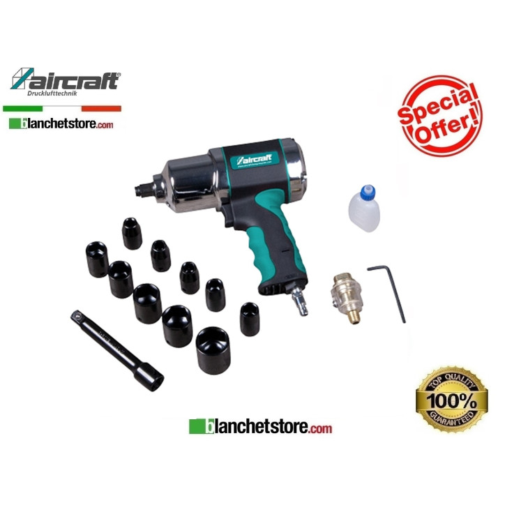 Set Visseues a chocs pneumatique Aircraft 2401220 raccord 1/2" Set Visseues a chocs pneumatique Aircraft 2401220 raccord 1/2"