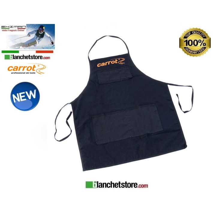 Tablier Skiman Carrot ski-man en coton avec tascque central