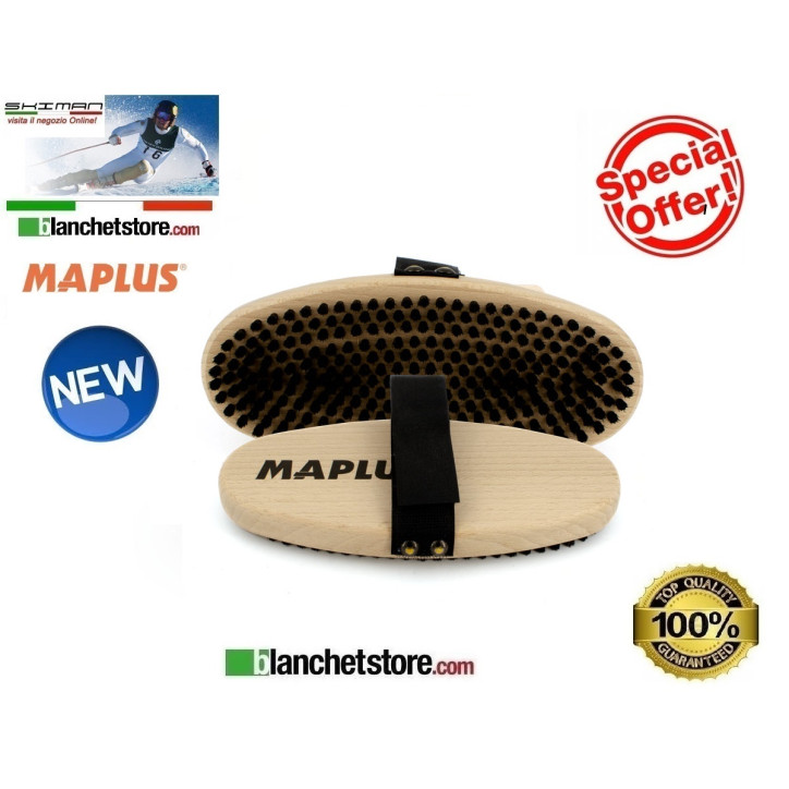 Brosse ovale Maplus pour ski et snow en crin dur MT0121 Brosse ovale Maplus pour ski et snow en crin dur MT0121