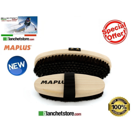 Brosse ovale Maplus pour ski et snow en aciersoupple MTO127