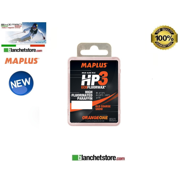 Wax MAPLUS HIGH FLUO HP 3 Box 50 gr ORANGE-1 NEW MW0906N