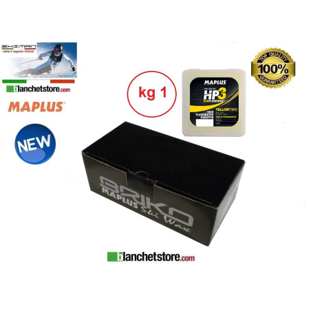 Wax MAPLUS HIGH FLUO HP 3 Box Kg 1 YELLOW-2 NEW MW0925N