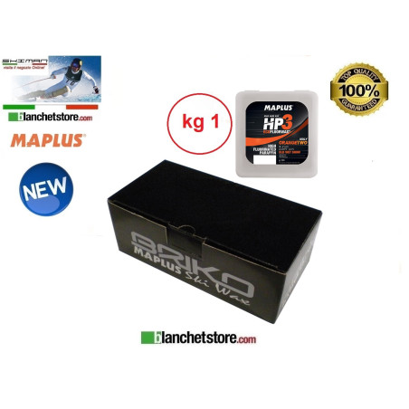 Wax MAPLUS HIGH FLUO HP 3 Box Kg 1 ORANGE-2 MOLY MW0927MN