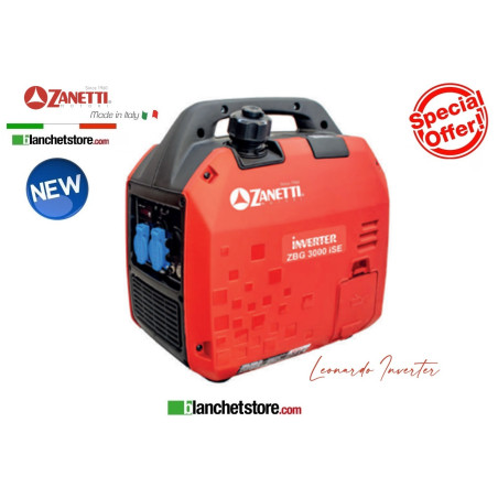 Generatore Leonardo inverter Zanetti ZBG 3000 iSE 220V 2,9kW