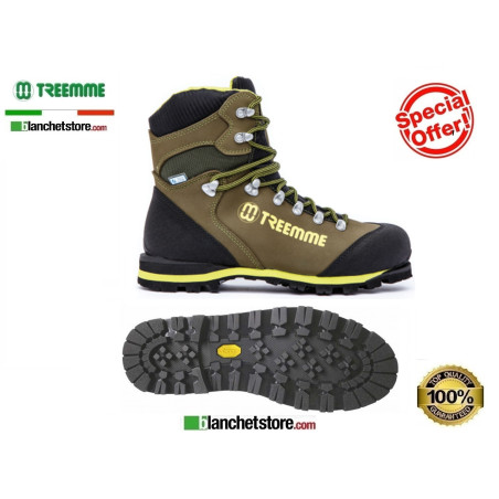 Scarpone treemme trekking 9522 N.38 Pelle Verde acquastop rampon