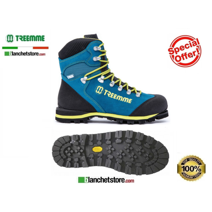 Scarpone treemme trekking 9522 N.44 Pelle Blu acquastop ramponabile