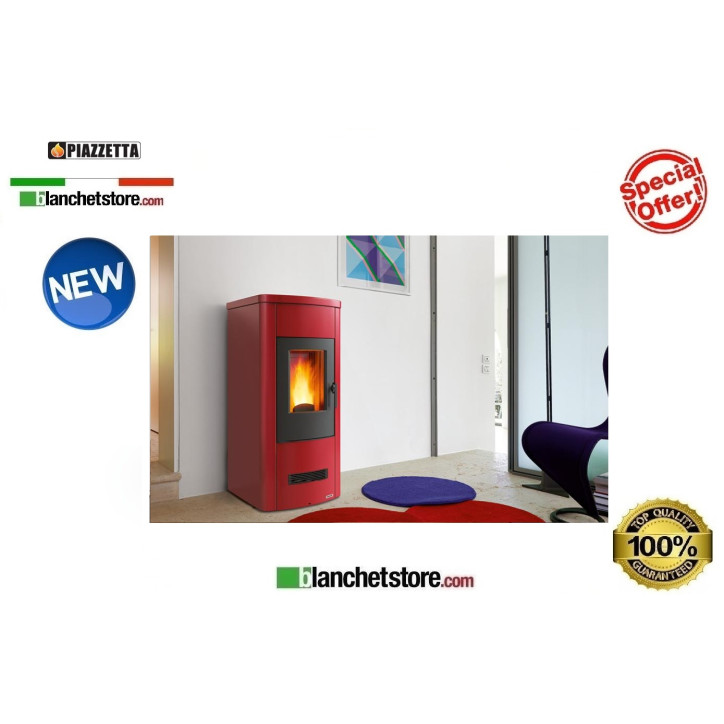 Pellet stove Piazzetta P 120 Steel top Majolica 8.5Kw