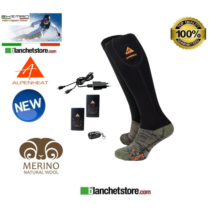 Calze riscaldanti Alpenheat Fire-Wool Socks AJ-27RC Tg. S 36-38