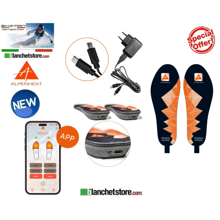 Alpenheat Wireless Hotsole AH-11 N.41 / 46 boot heater Alpenheat Wireless Hotsole AH-11 N.41 / 46 boot heater
