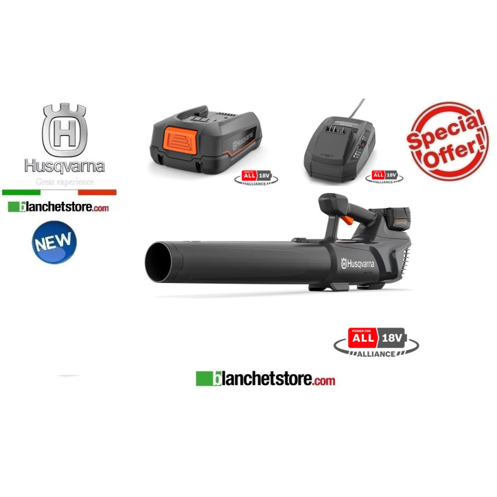 Husqvarna B8X-P4A Kit 4AH cordless leaf blower with battery 18V 9706204‑04 Husqvarna B8X-P4A Kit 4AH cordless leaf blower with battery 18V 9706204‑04